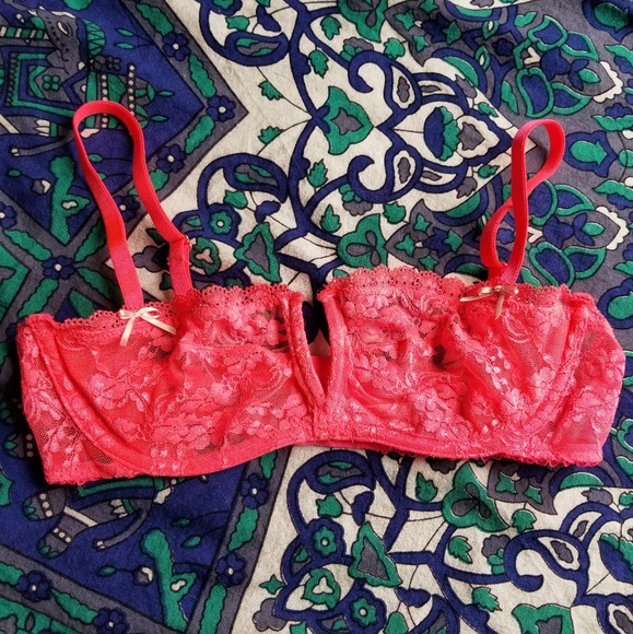 Victoria's Secret Other - 🛍32C Victoria's Secret Unlined Lace Neon Pink